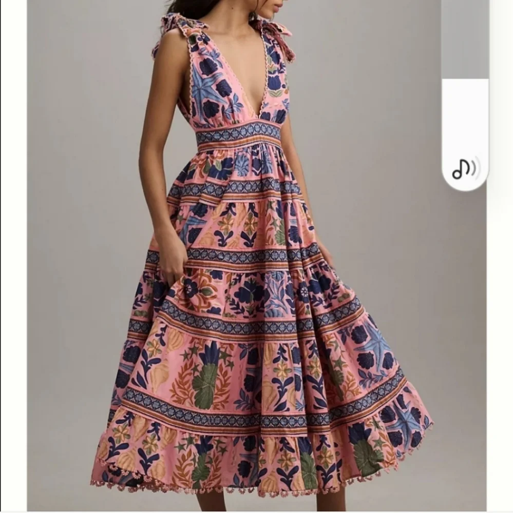 Farm Rio Ocean Maxidress - Picture 2 of 5